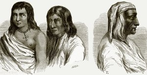 Indiens pueblo ou habitants de la ville et Alcalde de Santo Domingo - English School