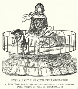 Chaque Dame Son Propre Landau - la mode des jupes cerceaux pour femmes - English School