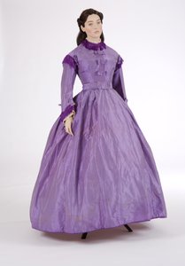 Robe de jour violette, années 1860 - English School