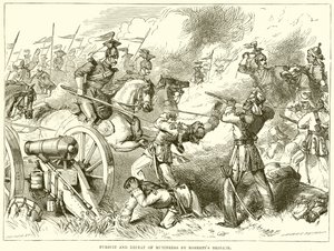 Poursuite et défaite des mutins par la brigade de Roberts - English School