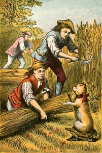 Le chat menace les moissonneurs - English School