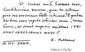 Puteanus, E (Du Puy) - English School