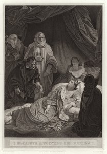 La reine Élisabeth nommant son successeur - English School