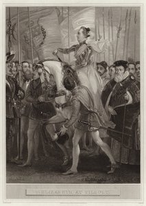 La reine Élisabeth à Tilbury - English School