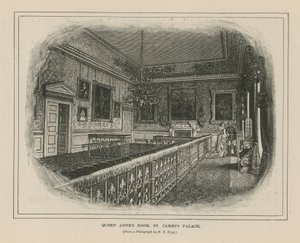 La chambre de la reine Anne au palais de St James