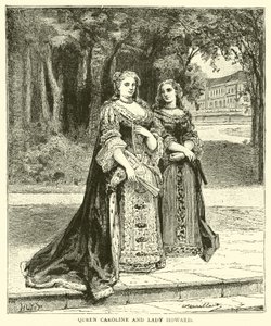 La reine Caroline et Lady Howard - English School