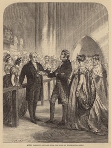 La reine Caroline repoussée de la porte de l
