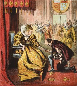 La Reine Élisabeth I et Shakespeare, pub. 1890 - English School
