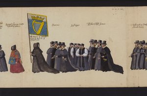 Procession funéraire de la reine Élisabeth I - English School