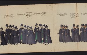 Procession funéraire de la reine Elizabeth I - English School