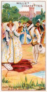 Reine Elizabeth et Sir Walter Raleigh - English School