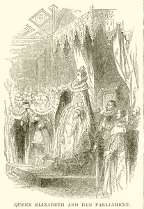 La reine Elizabeth et son parlement - English School