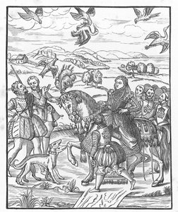 La chasse au faucon de la reine Élisabeth - English School