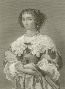 Reine Henriette Marie, reine du roi Charles I - English School
