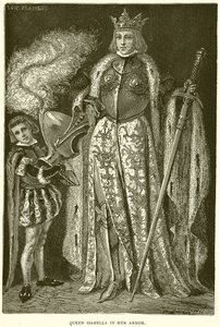 La reine Isabelle en armure - English School