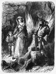 La reine Marguerite et le voleur de Hexham, illustration de 