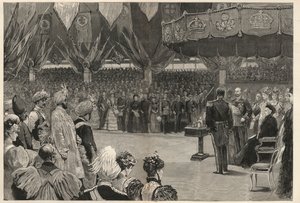 La reine Victoria inaugurant l