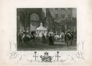 Première visite de la Reine Victoria à la Ville de Londres, 9 novembre 1837 - English School