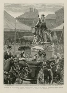 La reine lors du dévoilement - English School