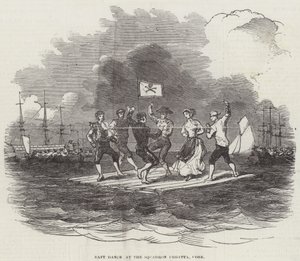 Danse sur radeau à la régate de l