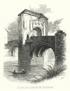 Pont du château de Raglan (gravure) - English School