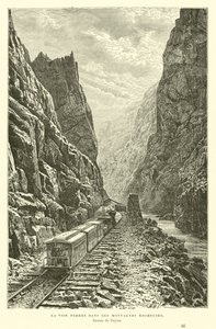 Chemin de fer dans les montagnes Rocheuses, Canada - English School