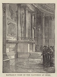 Tombeau de Raphaël au Panthéon de Rome - English School