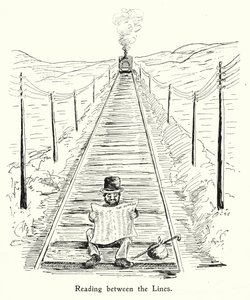 Lire entre les lignes (litho) - English School