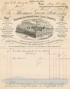 Reçu pour Thomas Green & Son Limited - English School