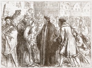 Réception de Jean Huss à Nuremberg, illustration de L