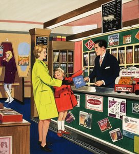 Assistant de magasin de disques - English School