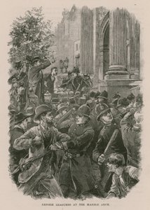 Marcheurs de la Ligue de la réforme à Marble Arch, Londres - English School