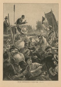 Manifestation pour la réforme à Hyde Park - English School