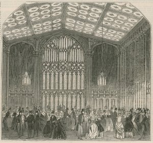 Salle de rafraîchissement, Bazar du libre-échange, Covent Garden Theatre, Londres - English School