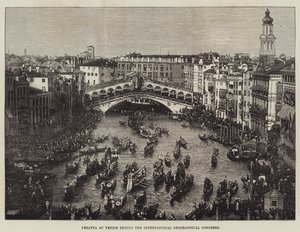 Régate à Venise pendant le Congrès Géographique International