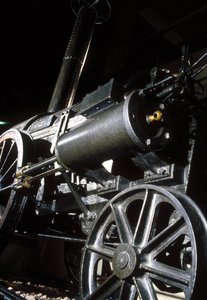 Restes de la Rocket de Stephenson, 1829 (détail) - English School