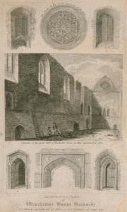 Restes de la grande salle de Winchester House, Bankside - English School