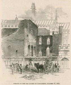 Vestiges des anciennes Chambres du Parlement, 27 octobre 1851 - English School