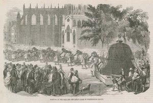Retrait de la cloche pour la Grande Horloge du Palais de Westminster - English School