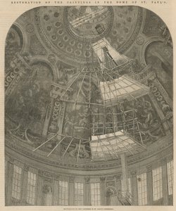 Restauration des peintures dans le dôme de Saint-Paul - English School