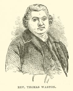 Révérend Thomas Warton (gravure) - English School