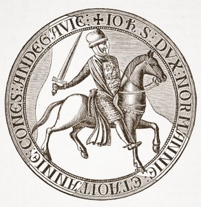 Revers du sceau du roi Jean - English School