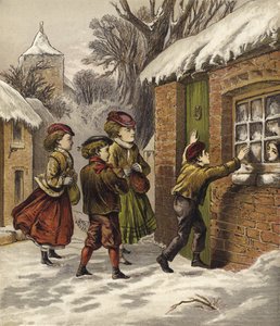 Enfants riches visitant des enfants pauvres à Noël - English School