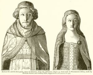 Richard II et sa première reine, Anne de Bohême - English School