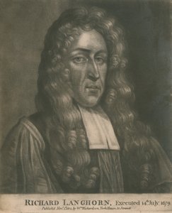 Richard Langhorn, exécuté le 14 juillet 1679 - English School