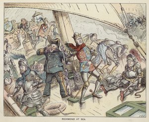 Richmond (futur roi Henri VII) en mer - English School