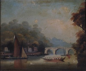 Pont de Richmond vers Twickenham, Middlesex