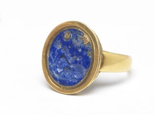 Bague (lapis-lazuli et or)