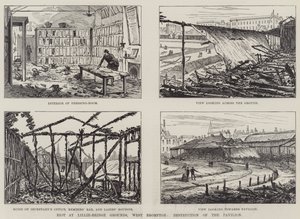 Émeute aux Terrains de Lillie-Bridge, West Brompton, Destruction du Pavillon - English School
