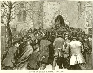 Émeute à St. James, Hatcham - English School